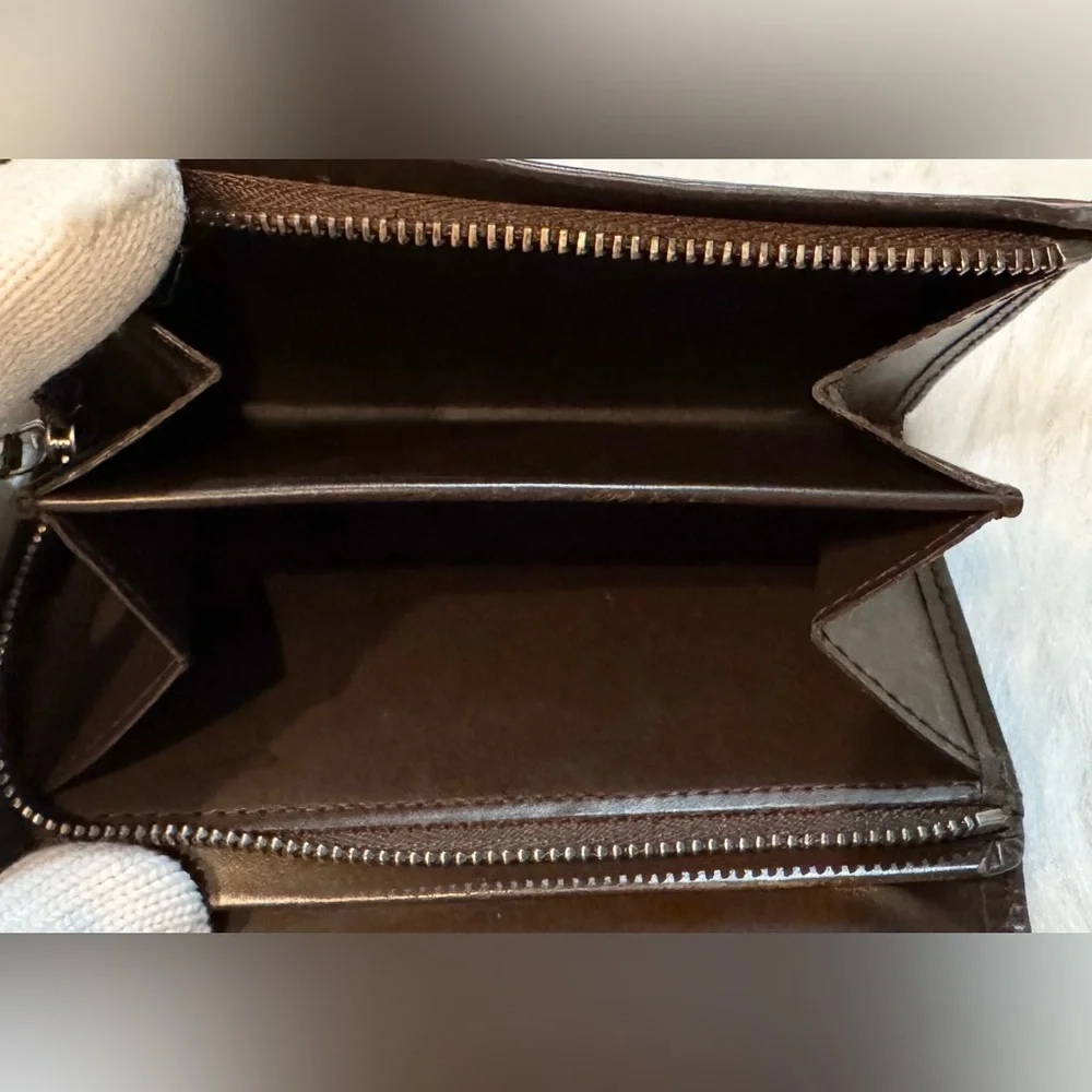 Louis Vuitton Vintage Brown Epi Leather Porte Monnaie Wallet VGUC